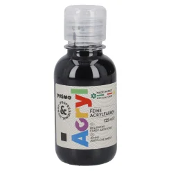 Acrylfarbe, Schwarz, 125 Ml