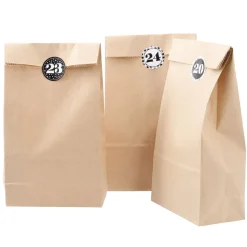 Adventskalender-Set, Tüten/Sticker, Natur