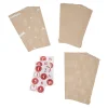 Adventskalender-Set, Tüten/Sticker, Haus/creme