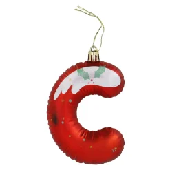 Anhänger Buchstabe, C/rot, 10 Cm