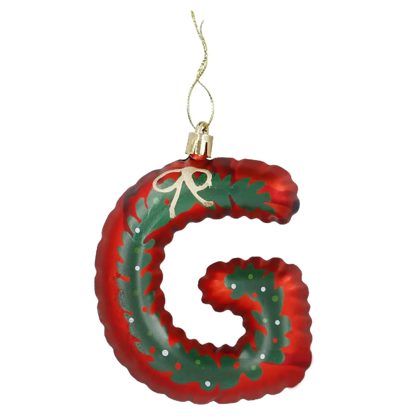 Anhänger Buchstabe, G/rot, 10 Cm