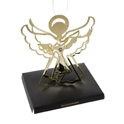 Anhänger Engel 3D, Gold, 12 Cm