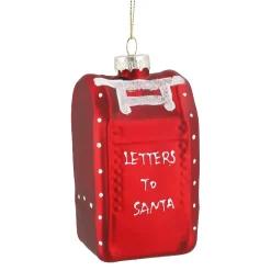 Anhänger Fancy, Bunt, Briefkasten/rot, 10.5 Cm