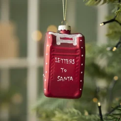 Anhänger Fancy, Bunt, Briefkasten/rot, 10.5 Cm