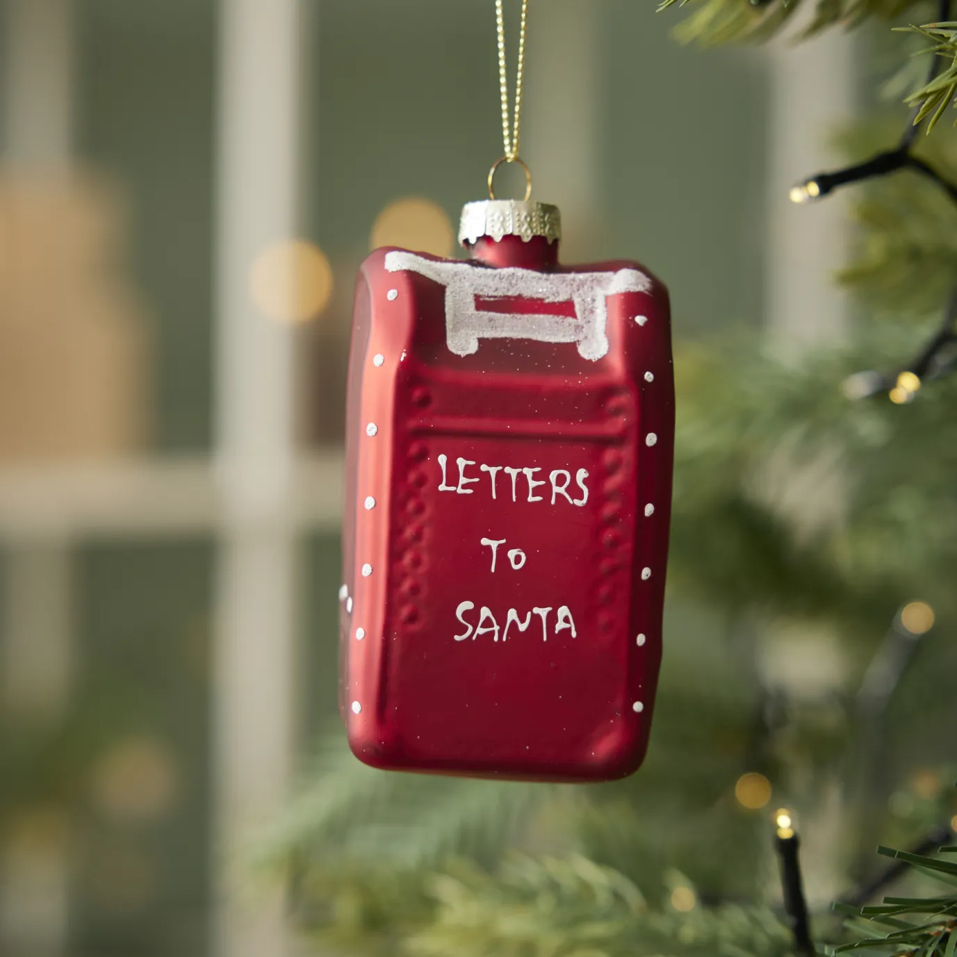 Anhänger Fancy, Bunt, Briefkasten/rot, 10.5 Cm