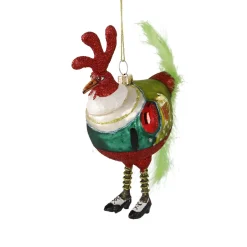 Anhänger Fancy, Edel, Hahn/Feder, 14.3 Cm