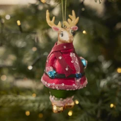 Anhänger Fancy, Edel, Hirsch/Bauch, 14 Cm