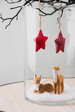 Anhänger Rehkitz, Hellbraun, Stehend, 9 Cm