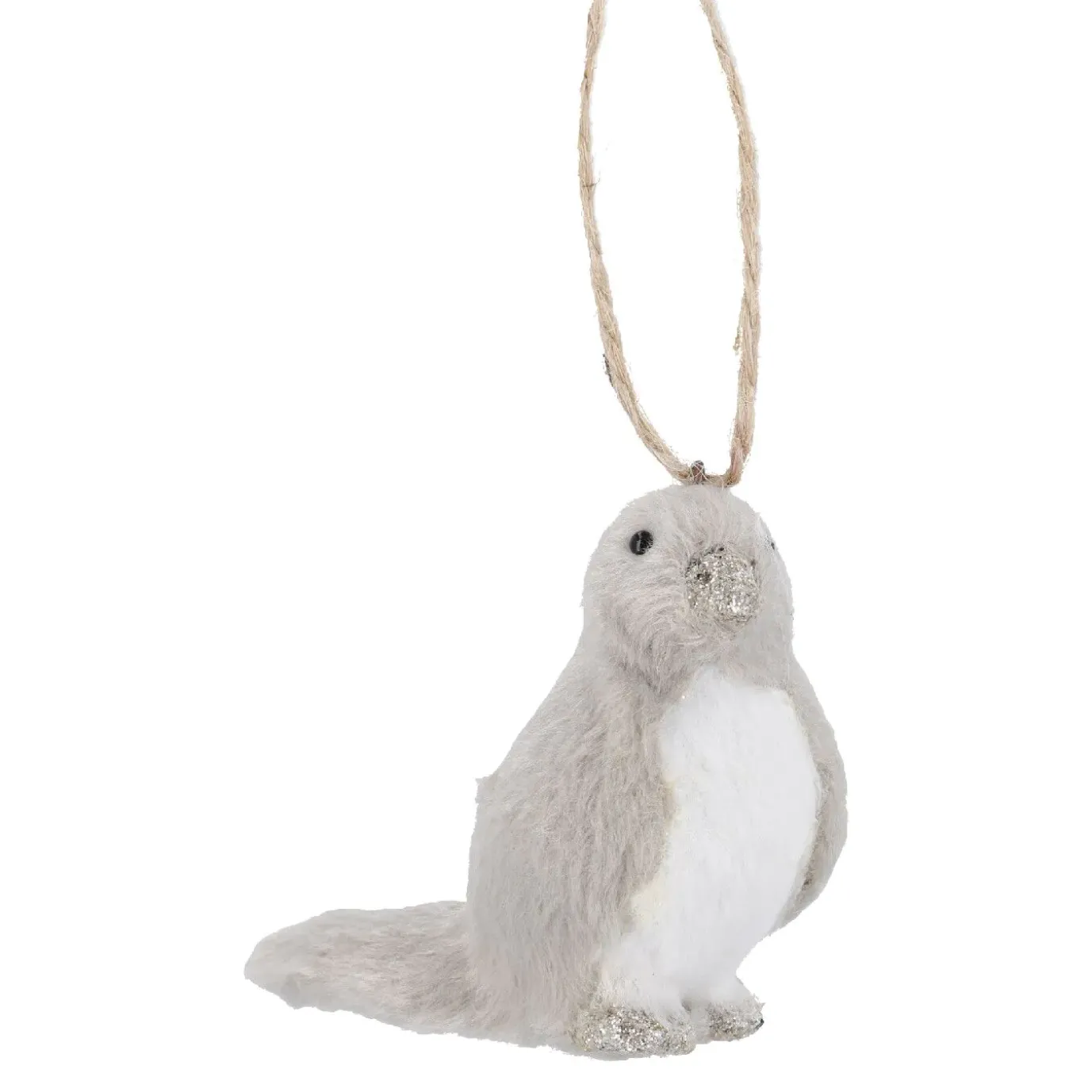 Anhänger Vogel, Grau/links, 8.5 Cm