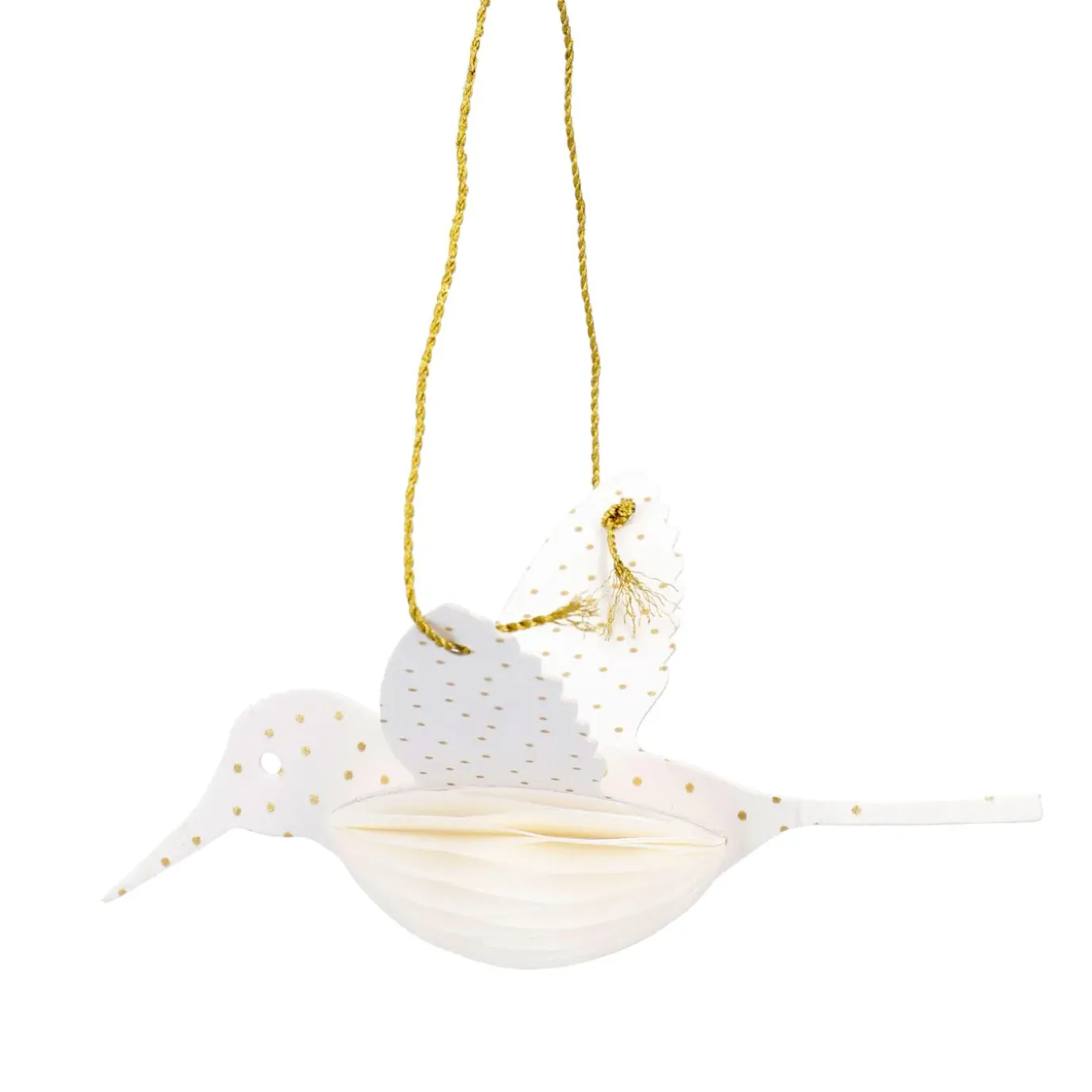 Anhänger Vogel, Offwhite, 12 Cm