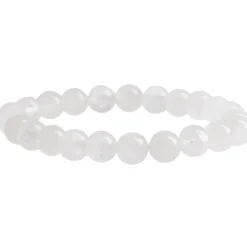 Armband Edelstein-Energie, Rockquarz/weiß