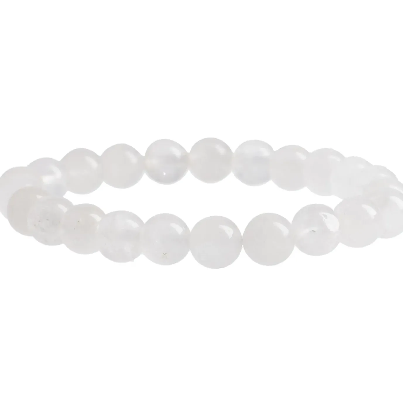 Armband Edelstein-Energie, Rockquarz/weiß