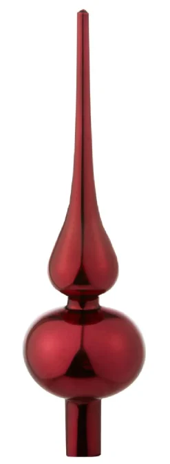 Baumspitze, Rot Glänzend, 25 Cm