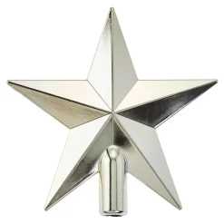 Baumspitze Stern, Champagner/glänzend, 20 Cm