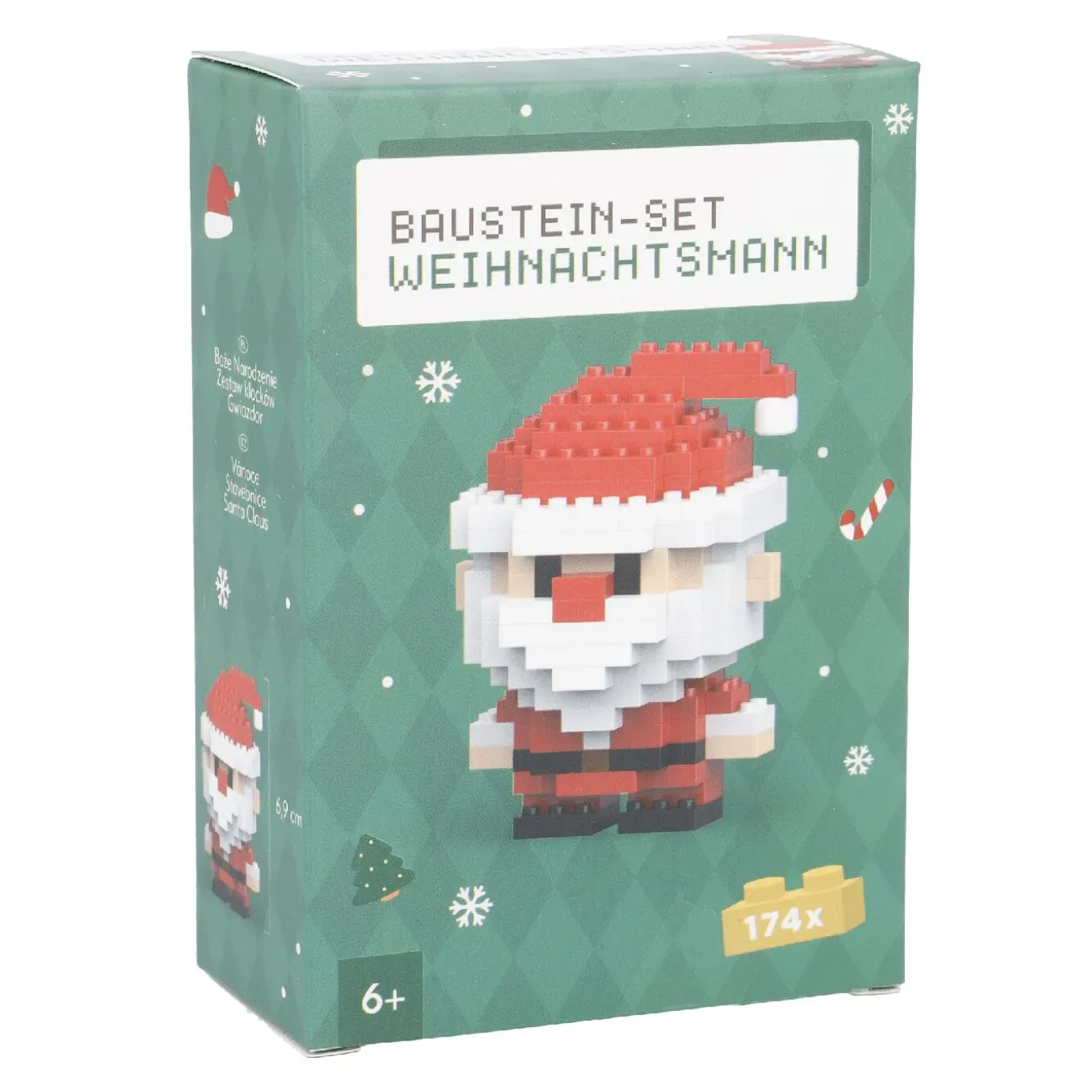 Bausteine-Set 3D, Xmas/Weihnachtsmann, Klein