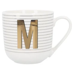 Becher Buchstabe/Streifen, M, 450 Ml