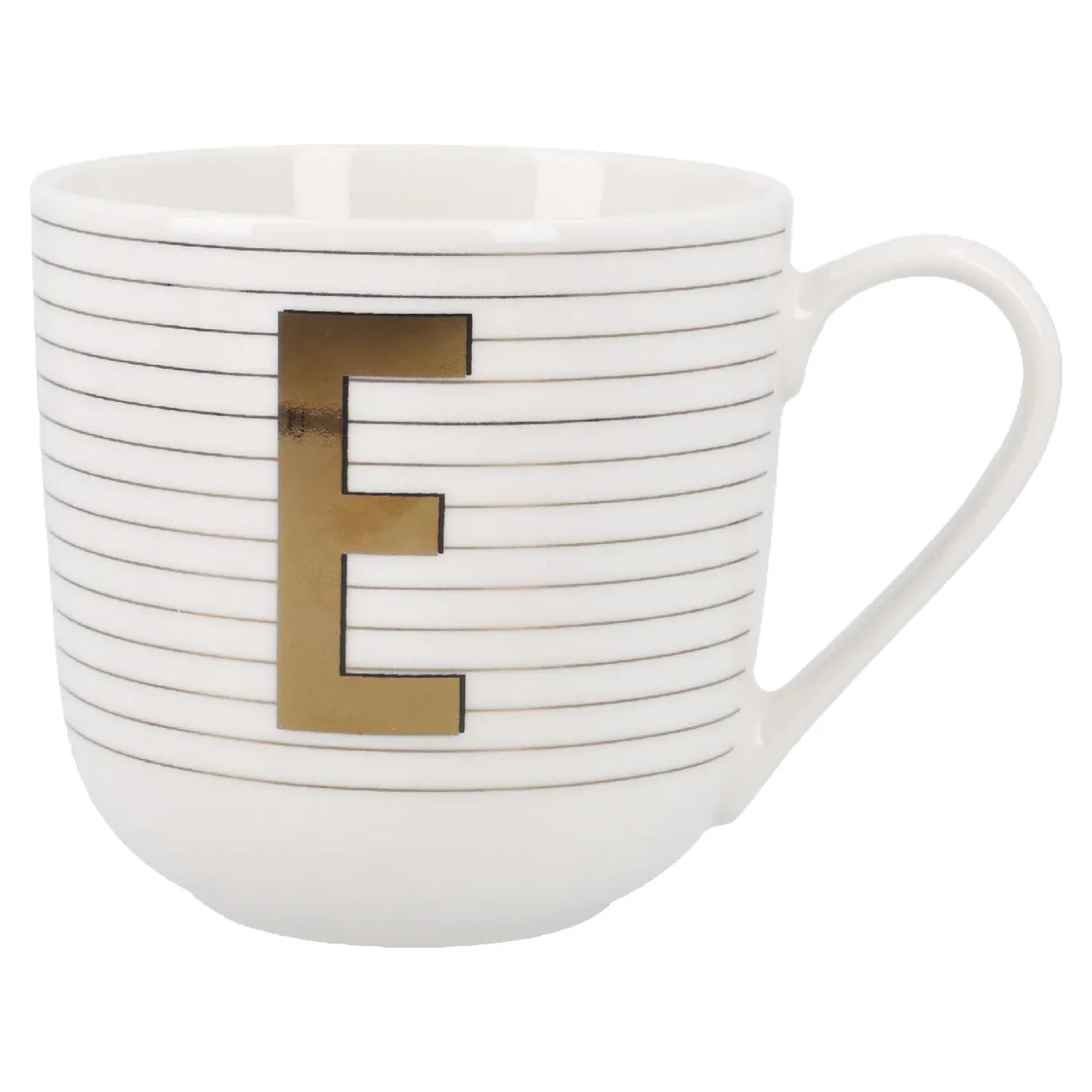 Becher Buchstabe/Streifen, E, 450 Ml