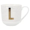 Becher Buchstabe/Streifen, L, 450 Ml