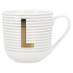 Becher Buchstabe/Streifen, L, 450 Ml