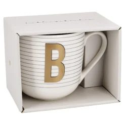 Becher Buchstabe/Streifen, B, 450 Ml