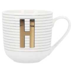 Becher Buchstabe/Streifen, H, 450 Ml