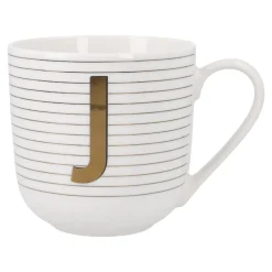 Becher Buchstabe/Streifen, J, 450 Ml