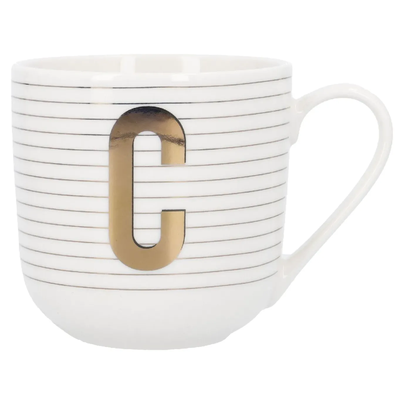 Becher Buchstabe/Streifen, C, 450 Ml