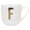 Becher Buchstabe/Streifen, F, 450 Ml