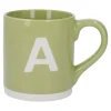 Becher Buchstabe/Uni, A/grün, 440 Ml