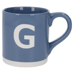 Becher Buchstabe/Uni, G/blau, 440 Ml