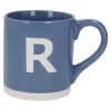 Becher Buchstabe/Uni, R/blau, 440 Ml