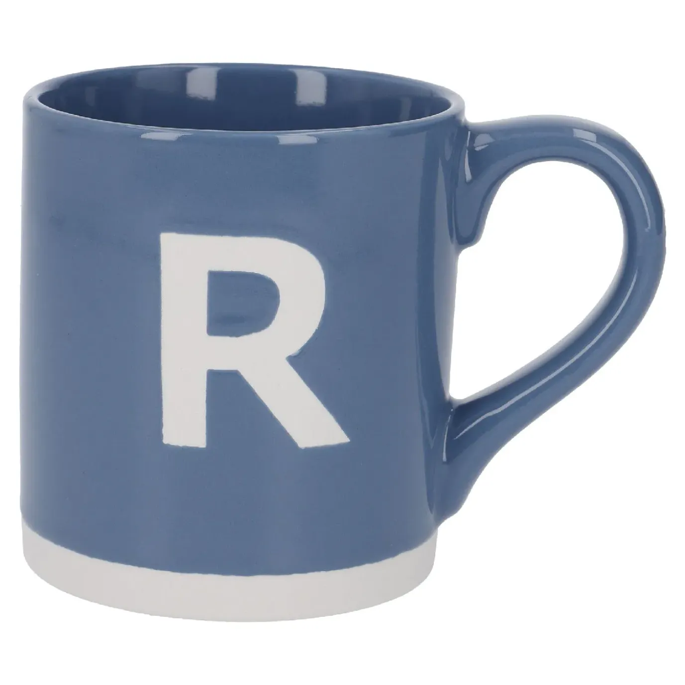 Becher Buchstabe/Uni, R/blau, 440 Ml