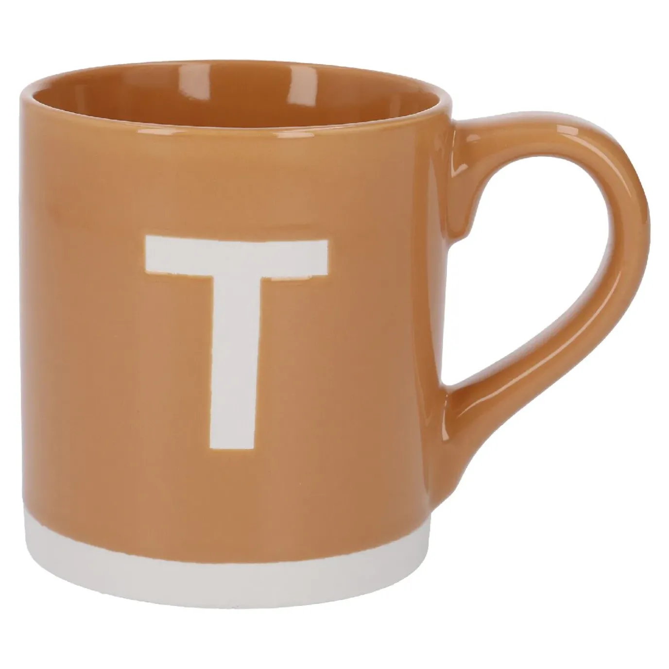 Becher Buchstabe/Uni, T/orange, 440 Ml