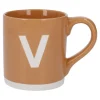 Becher Buchstabe/Uni, V/orange, 440 Ml