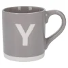 Becher Buchstabe/Uni, Y/grau, 440 Ml