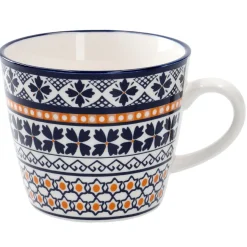 Becher China, Blau/orange, 300 Ml