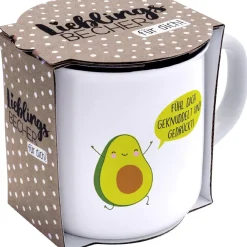 Becher Emaille-Optik, Avocado, 350 Ml