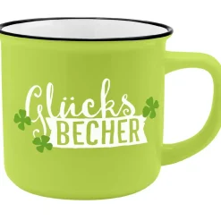 Becher Emaille-Optik, Glücksbecher, 350 Ml