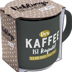 Becher Emaille-Optik, Kaffee, 350 Ml
