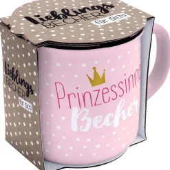 Becher Emaille-Optik, Prinzessin, 350 Ml