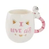 Becher I Love Cats, 450 Ml