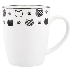 Becher Katzenrelief, Köpfe, 380 Ml