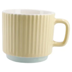 Becher Riffel, Gelb, 230 Ml