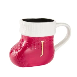 Becher Stiefel Mit Buchstabe, J/rot, 400 Ml