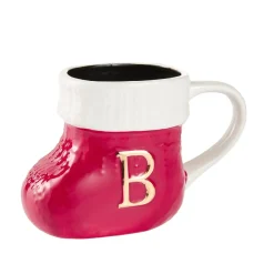 Becher Stiefel Mit Buchstabe, B/rot, 400 Ml