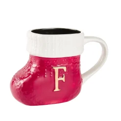 Becher Stiefel Mit Buchstabe, F/rot, 400 Ml