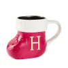 Becher Stiefel Mit Buchstabe, H/rot, 400 Ml