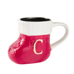 Becher Stiefel Mit Buchstabe, C/rot, 400 Ml