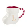Becher Stiefel Mit Buchstabe, L/weiß, 400 Ml