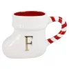 Becher Stiefel Mit Buchstabe, F/weiß, 400 Ml